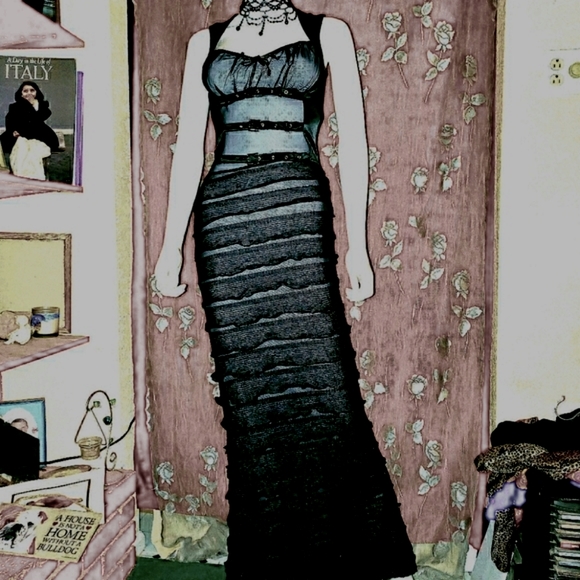 🖤VNTG Lip Service Very Rare Steampunk Gown in Mint Condition! 🖤 - Picture 2 of 16